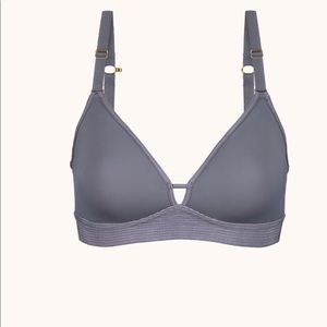 Lively spacer bra in smoke grey